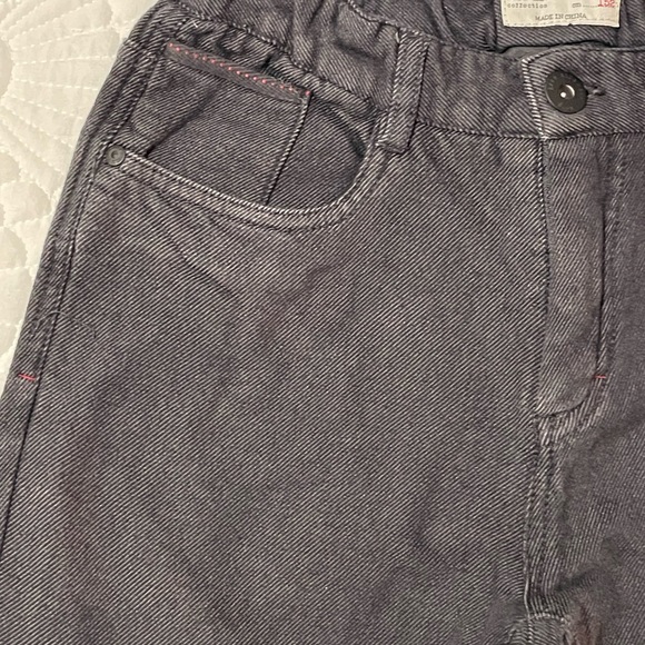 Zara Boys 5 Pocket Ribbed Pant Size 11/12 Gray-Black - Picture 9 of 17